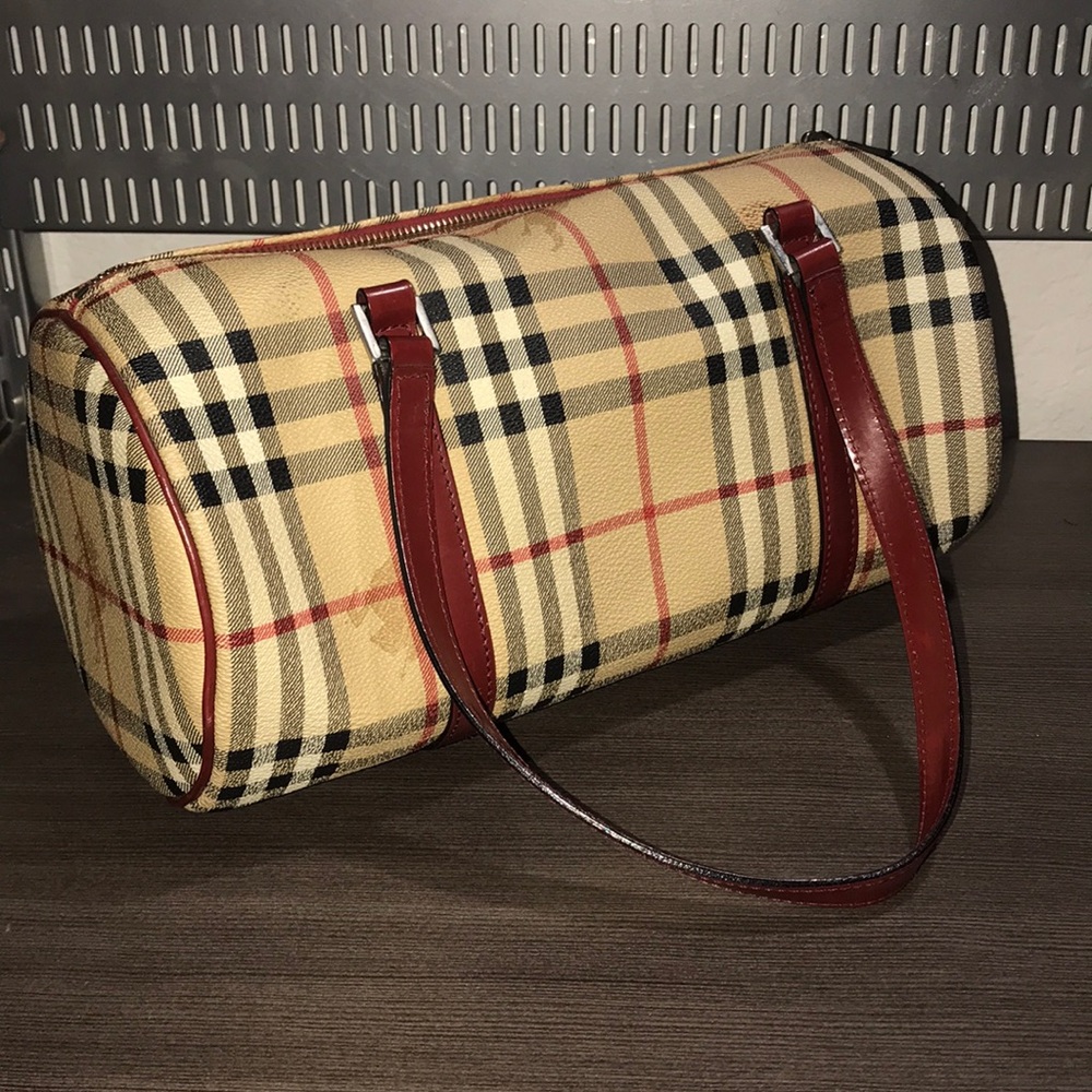Authentic Burberry Vintage Check Hand Bag
